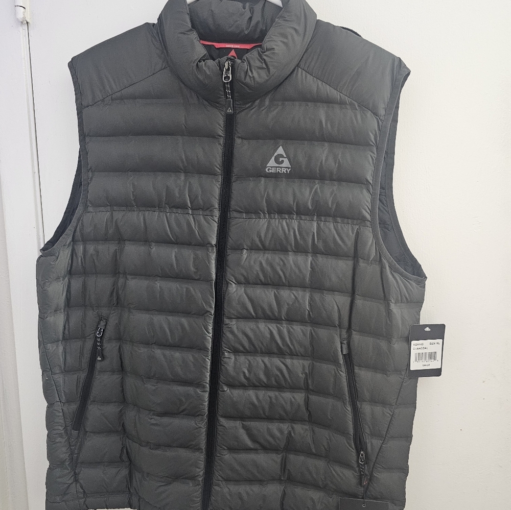 Gerry Weber Gray Quilted Vest with High Collar